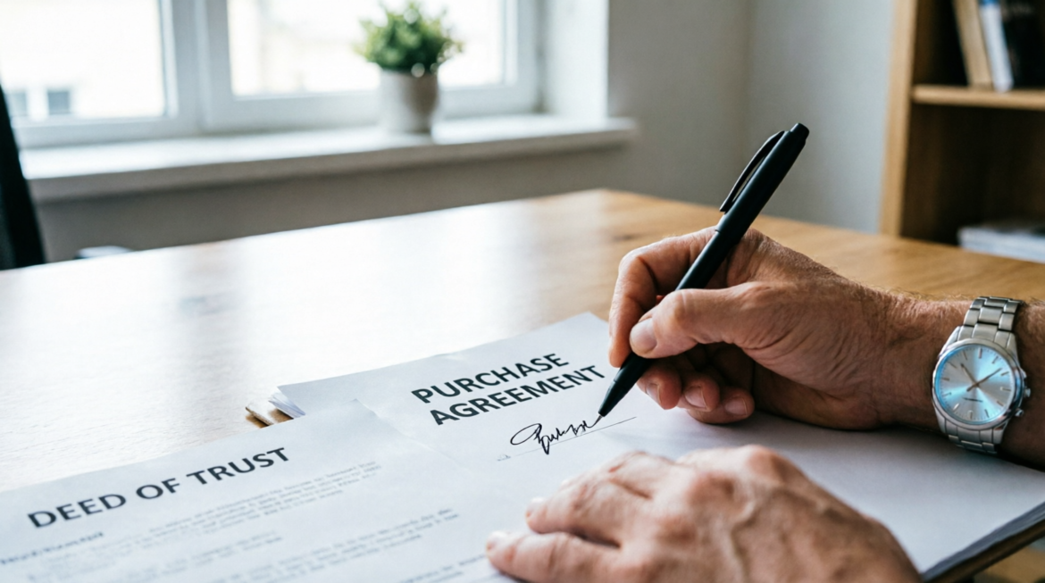 contract being signed in real estate